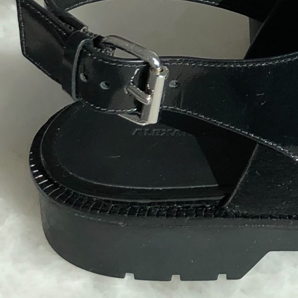 Alexander Wang Mina Oxford Calf Hair Sandal - Picture 11 of 13